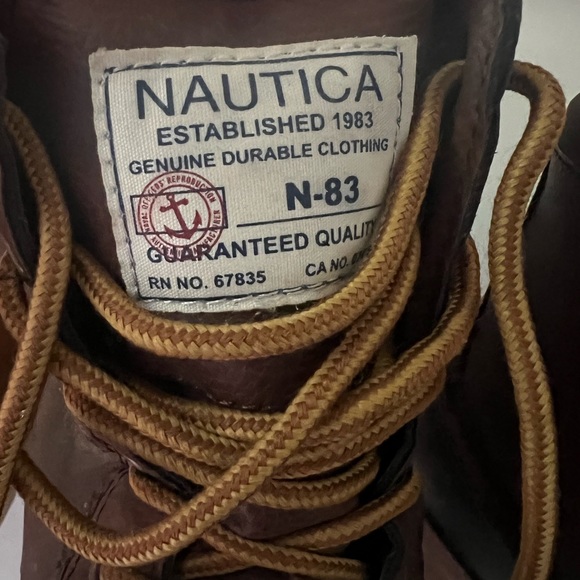 Nautica duck boots leather hiker outdoors waterproof all weather fall winter - Picture 2 of 5